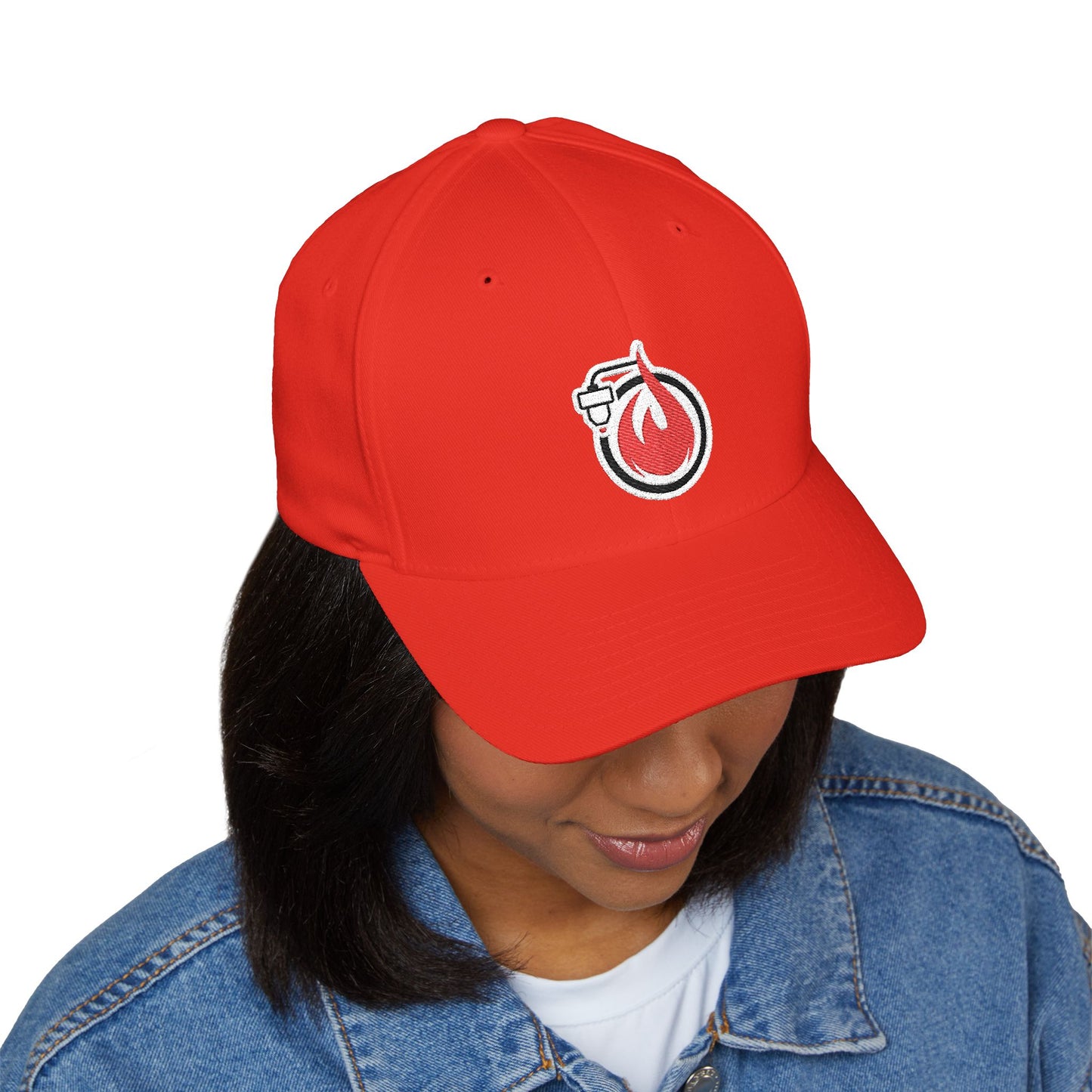 Gorra de béisbol bordada FlexFit Fireball 3D - Colores oscuros