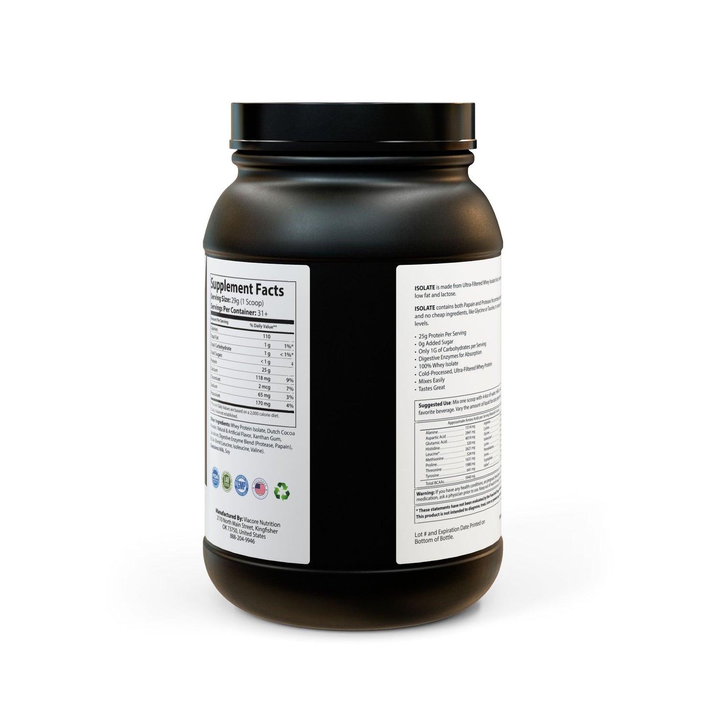 Molkenisolat-Proteinergänzung (907 g, 2 lb)