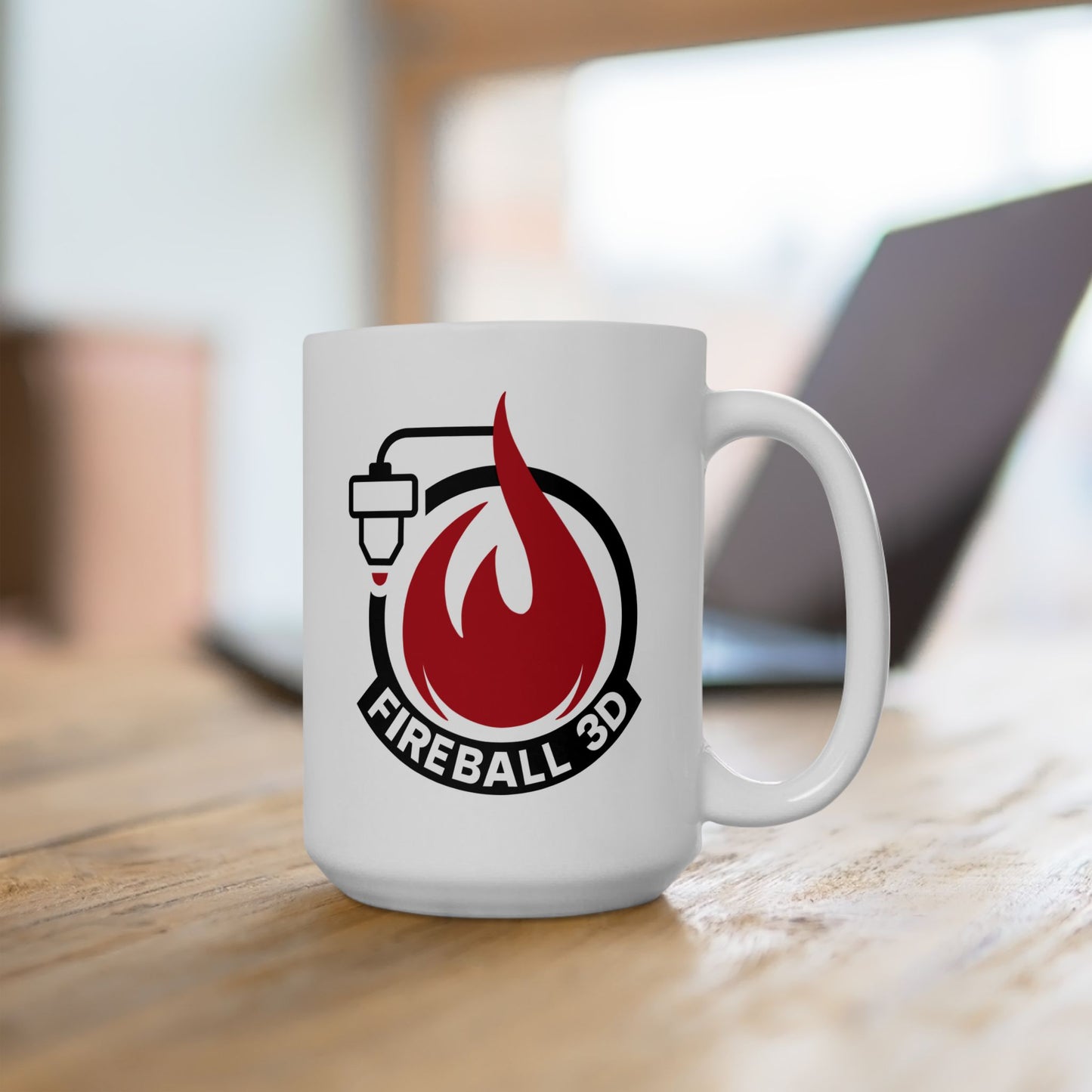 Feuerball 3D - Kaffeetasse 15oz