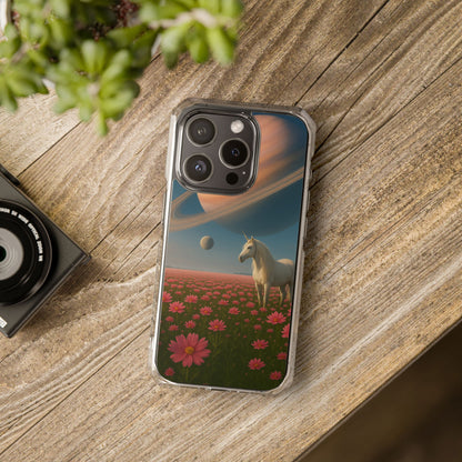 Cosmic Unicorn Dreamscape - Magnetic Clear Impact iPhone Cases
