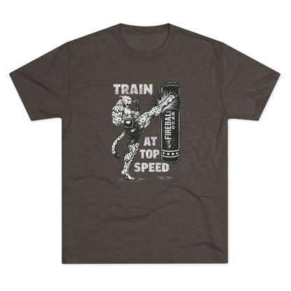 Serie Beast Mode - Entrena a toda velocidad - Camiseta unisex de mezcla triple