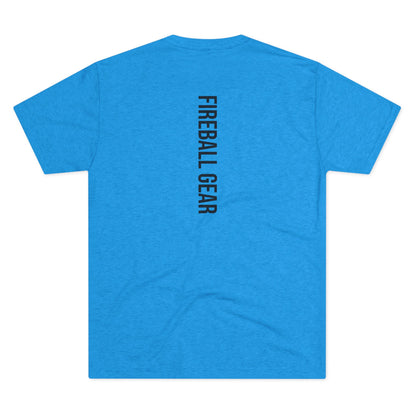 Fireball Gear - Flamme &amp; Ausrüstung zentriert - Schwarz - Unisex Triblend T-Shirt