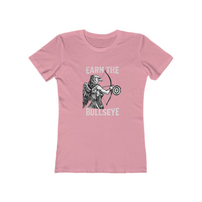Beast Mode Series - Verdiene dir das Bullseye - Slim Fit T-Shirt für Damen