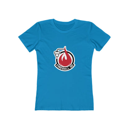 Fireball 3D Logo - Frauen Slim Fit T-Shirt