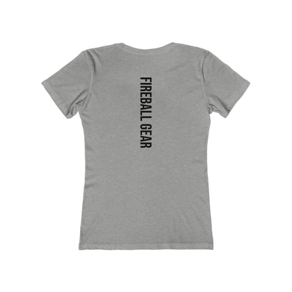 Fireball Gear - Flame &amp; Gear - Schwarz - Damen Slim Fit T-Shirt