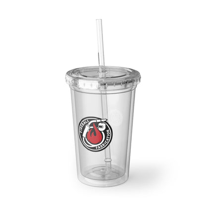 Fireball Fabrication - 16oz Insulated Acrylic Tumbler, with Lid and Straw