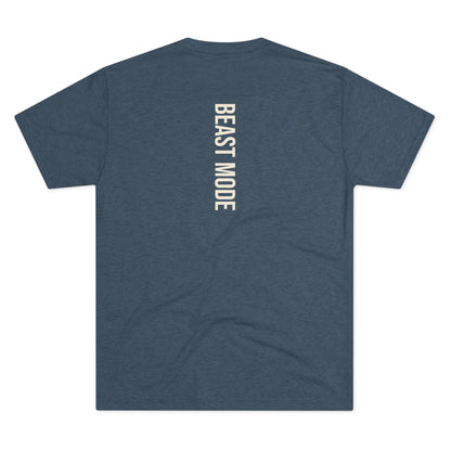 Serie Modo Bestia - Entrena como una bestia, asciende como un rey - Camiseta unisex de mezcla triple