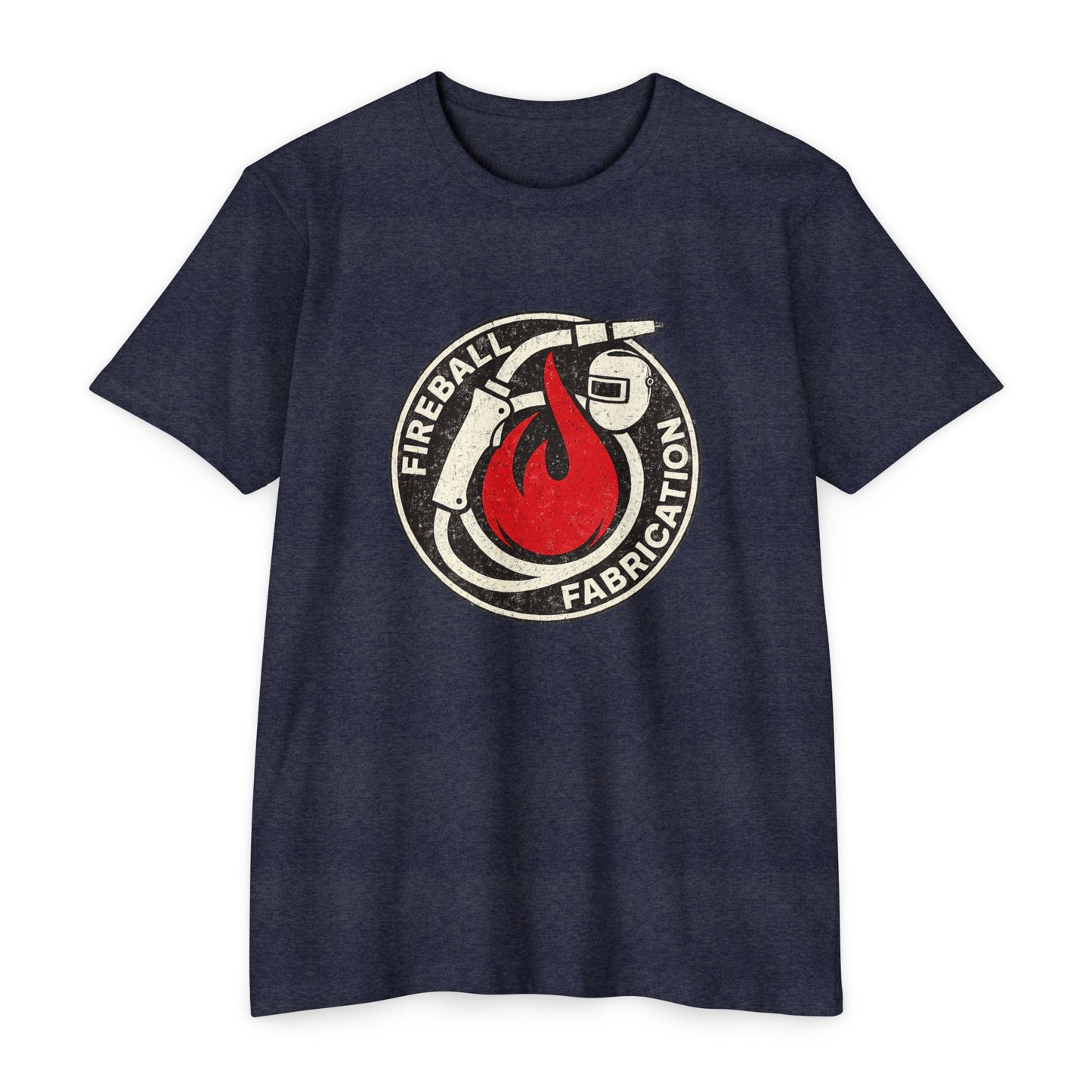 Camiseta unisex desgastada de Fireball Fabrication