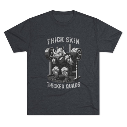 Serie Modo Bestia - Piel gruesa, cuádriceps más gruesos - Camiseta unisex de mezcla triple