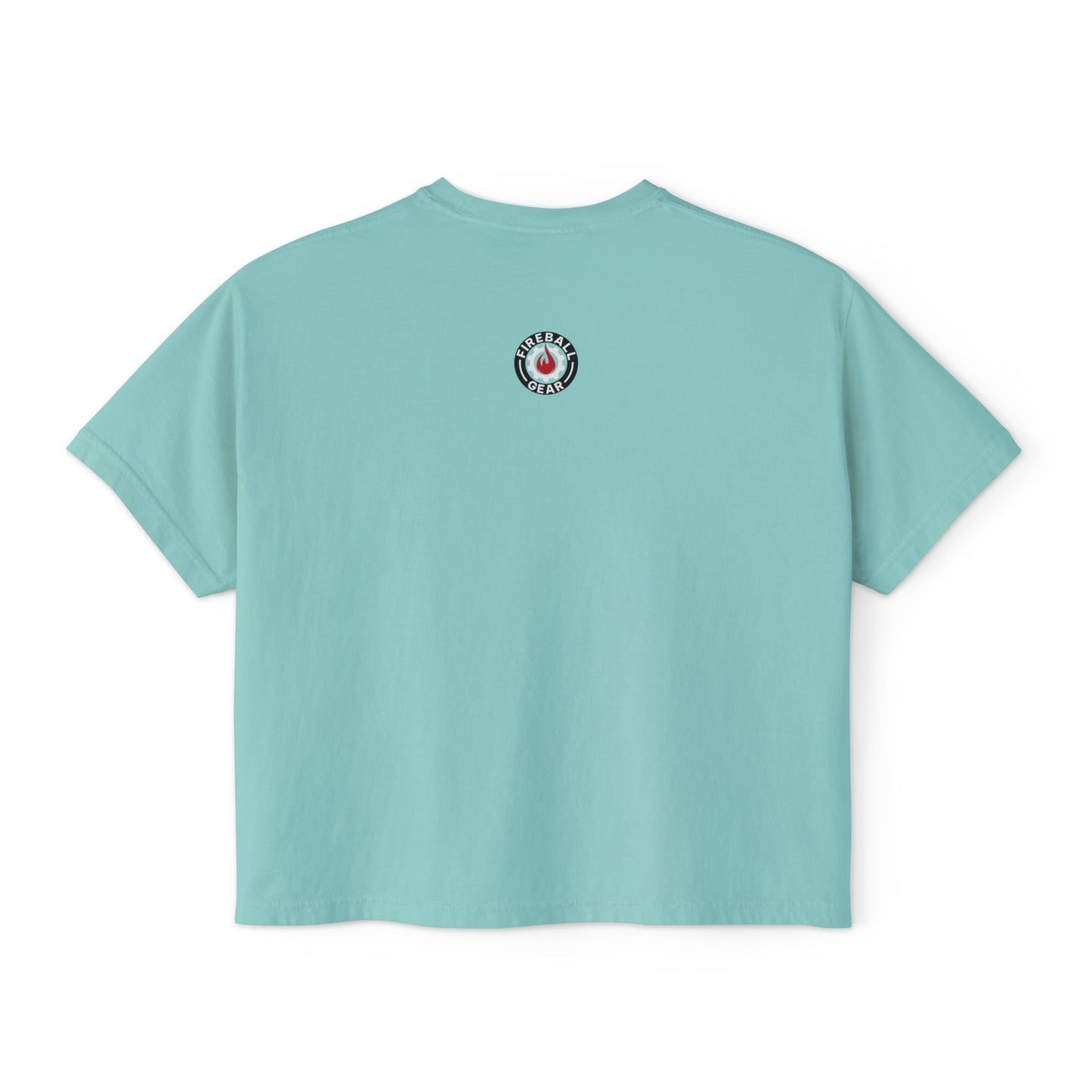 Camiseta cuadrada para mujer con el logotipo 3D de Fireball