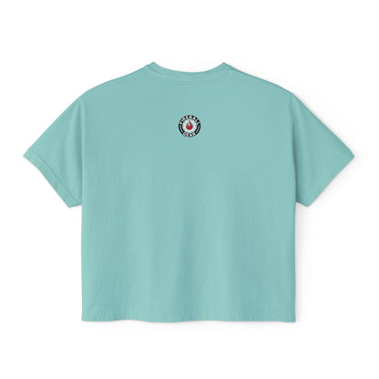 Camiseta cuadrada para mujer con el logotipo 3D de Fireball