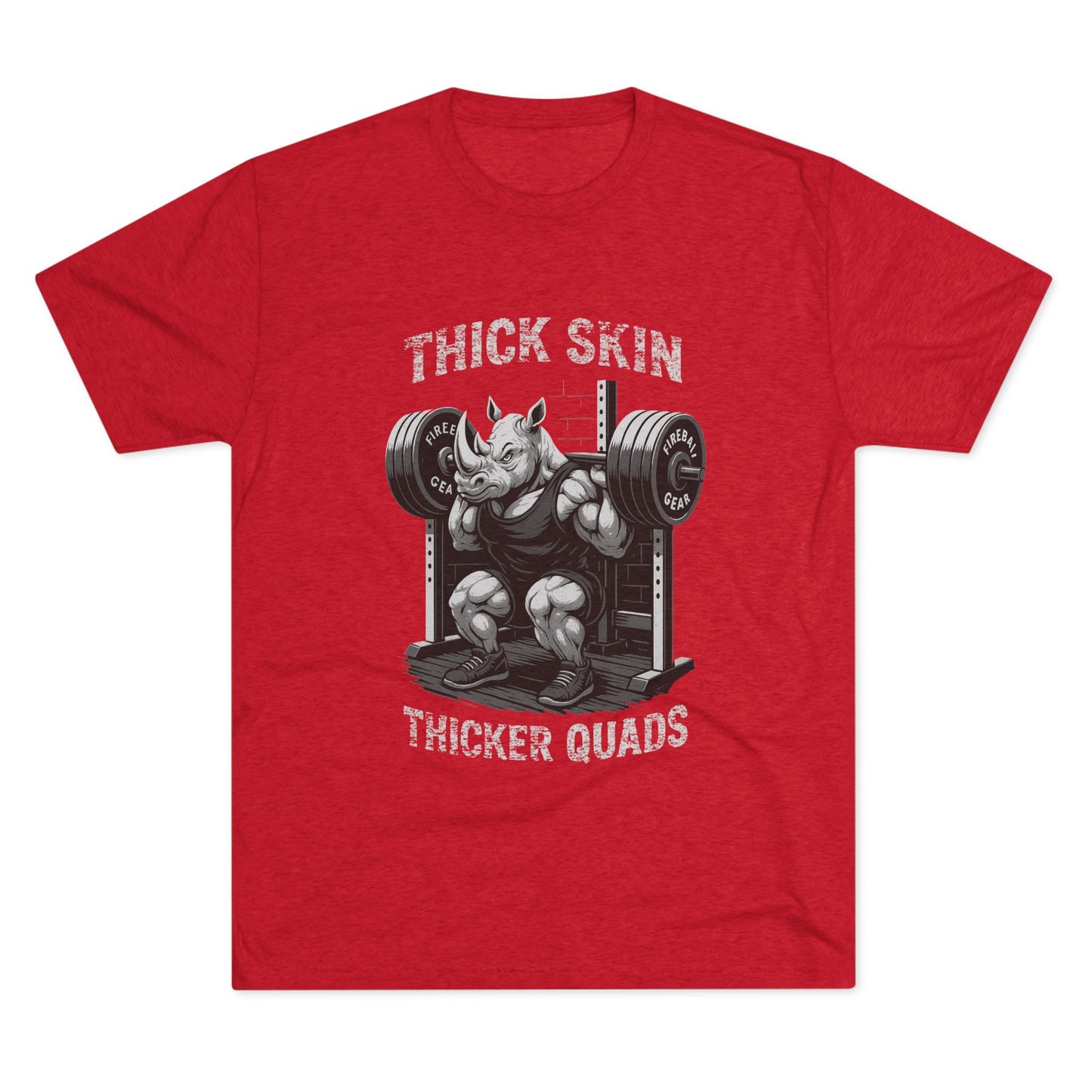 Serie Modo Bestia - Piel gruesa, cuádriceps más gruesos - Camiseta unisex de mezcla triple