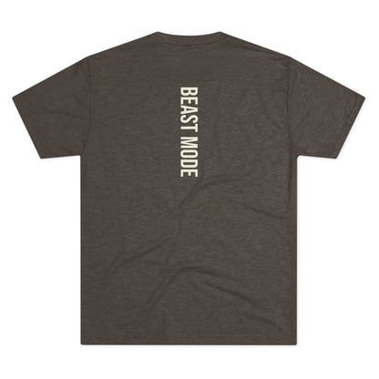 Serie Modo Bestia - Entrena como una bestia, asciende como un rey - Camiseta unisex de mezcla triple