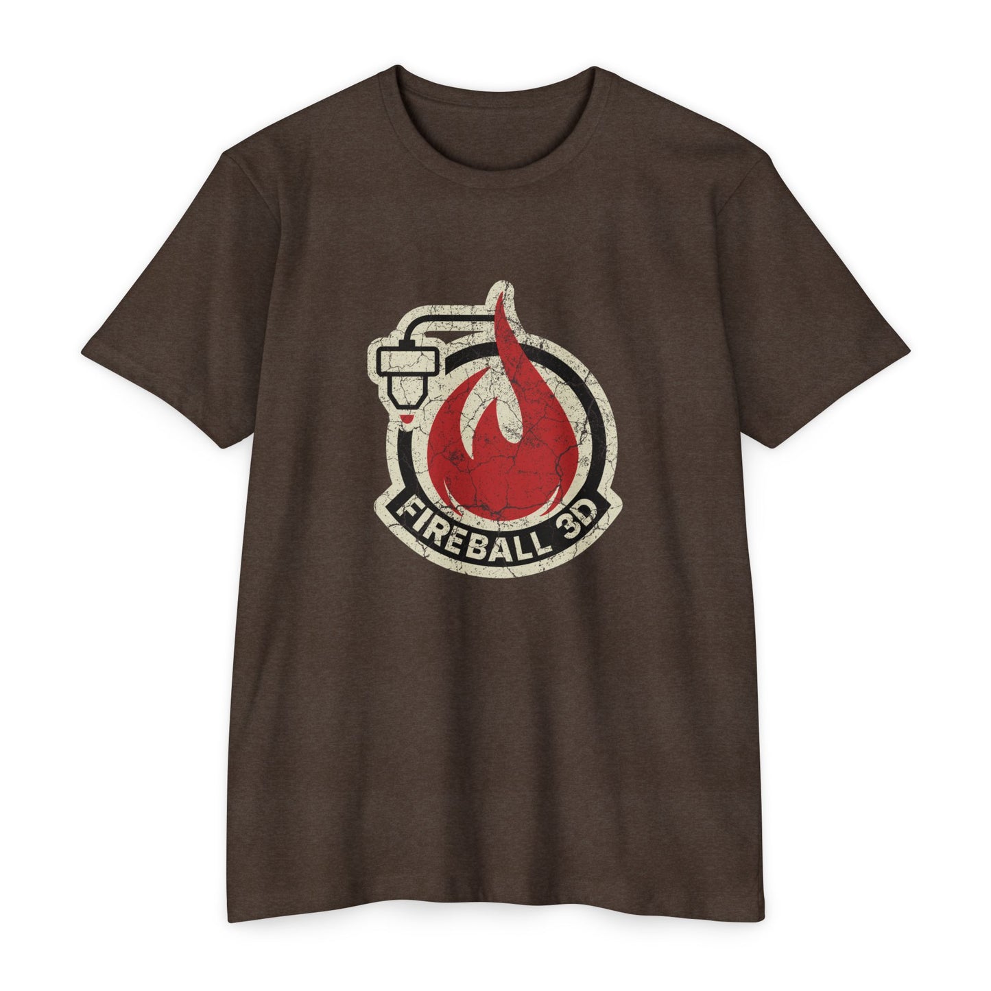 Feuerball 3D - Distressed - Unisex T-Shirt