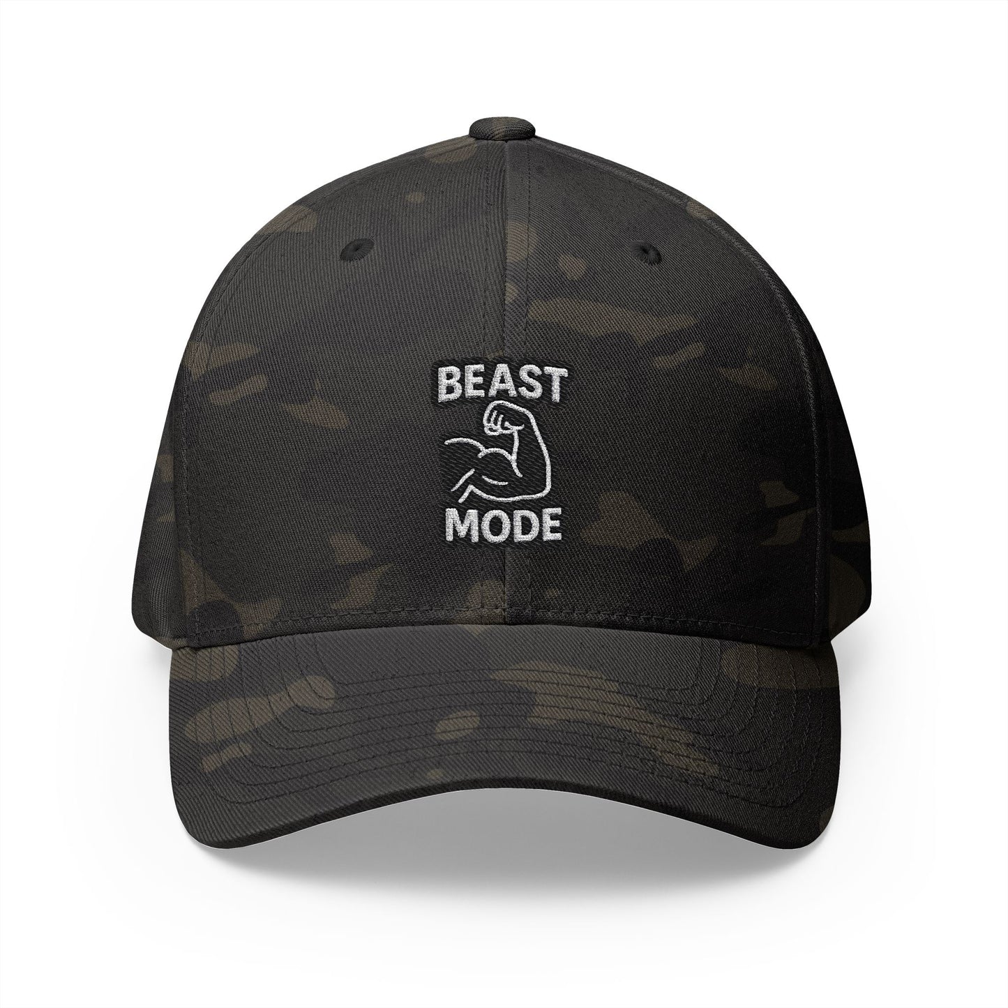 Beast Mode Series - Arm Flex - FlexFit Embroidered Baseball Cap