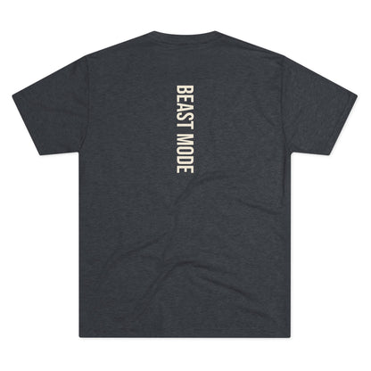Serie Modo Bestia - Entrena como una bestia, asciende como un rey - Camiseta unisex de mezcla triple