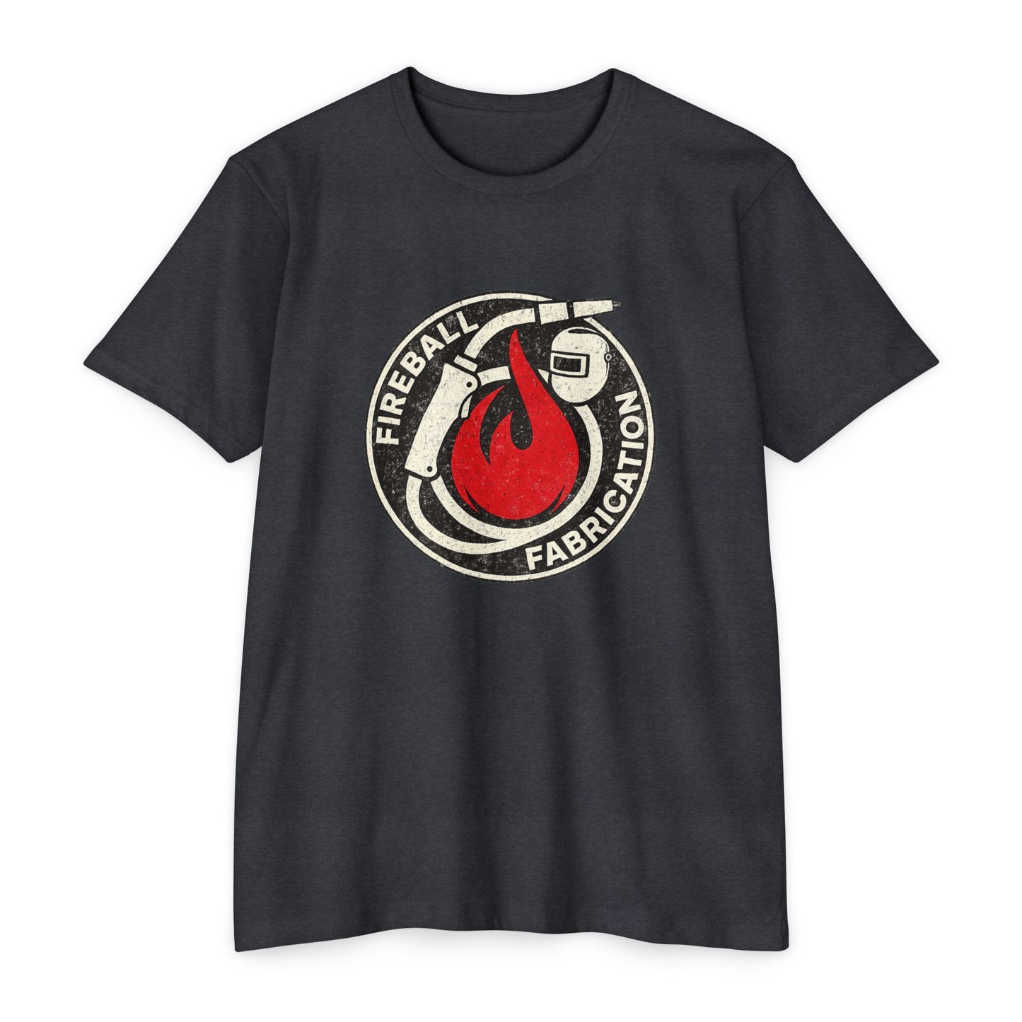 Camiseta unisex desgastada de Fireball Fabrication