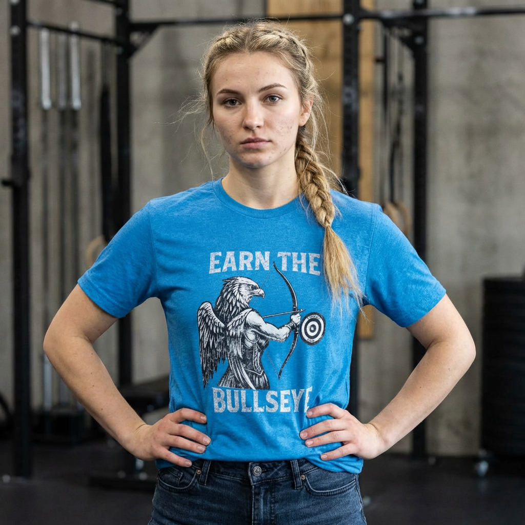 Beast Mode Series - Verdiene dir das Bullseye - Unisex Triblend T-Shirt