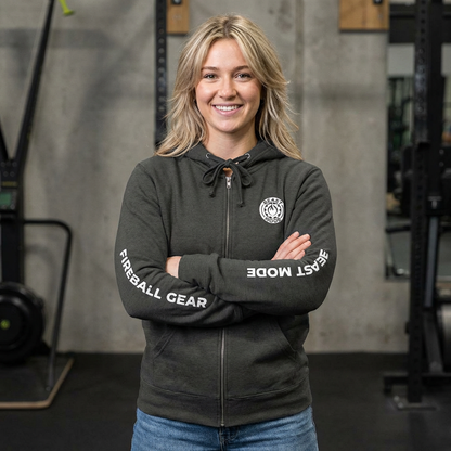 Beast Mode Series – Cheetah Kickboxing – Train at Top Speed – Fitness Zip-Up Lightweight Hoodie