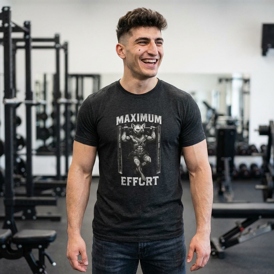 Beast Mode Series - Maximum Effort - Fitness Triblend T-shirt