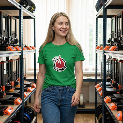 Fireball 3D Logo - Frauen Slim Fit T-Shirt