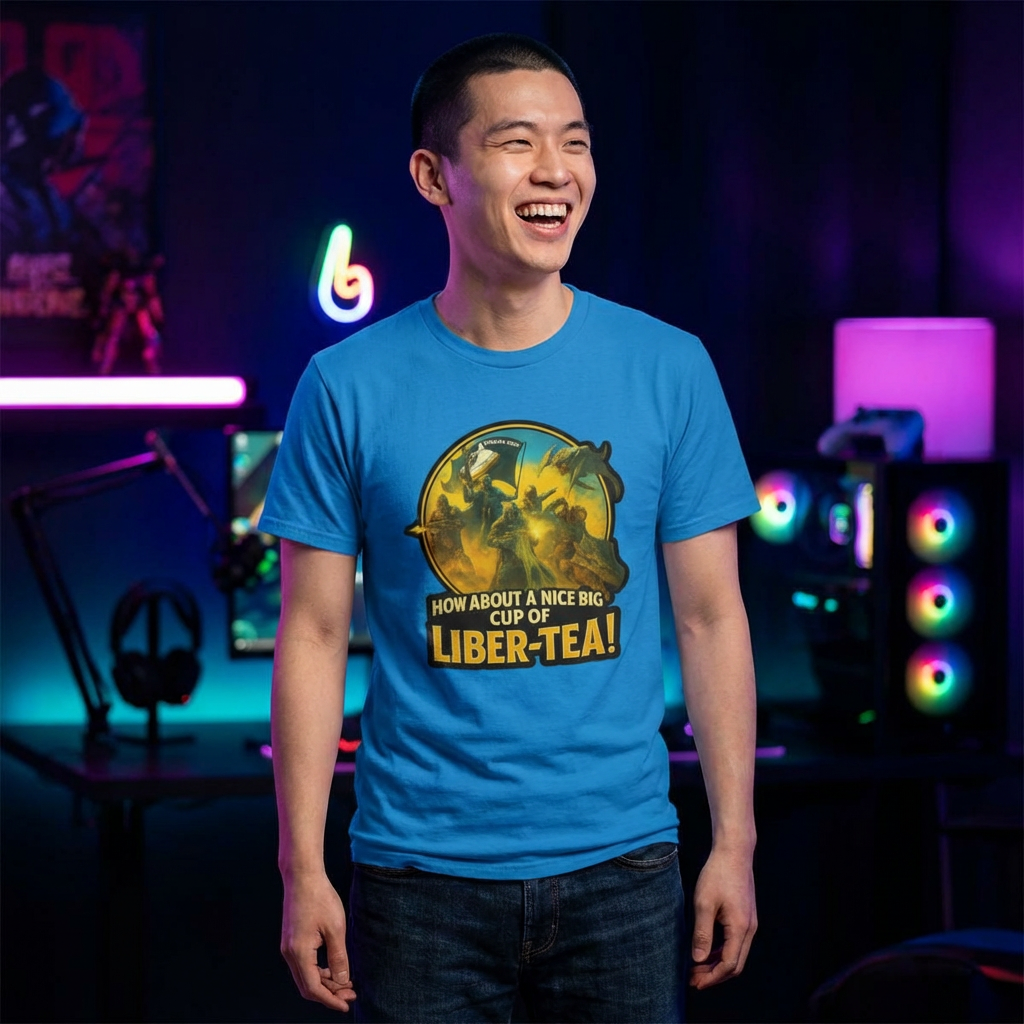 Have a Nice Big Cup of LIBRA-TEA! - Gaming T-shirt