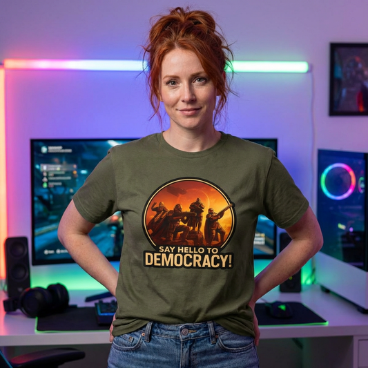 Say Hello to Democracy! - Gaming T-shirt