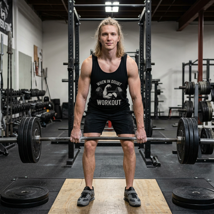 En caso de duda, entrena - Camiseta sin mangas unisex