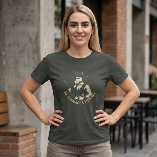 Sei eine magische Bedrohung - Damen Boxy T-Shirt