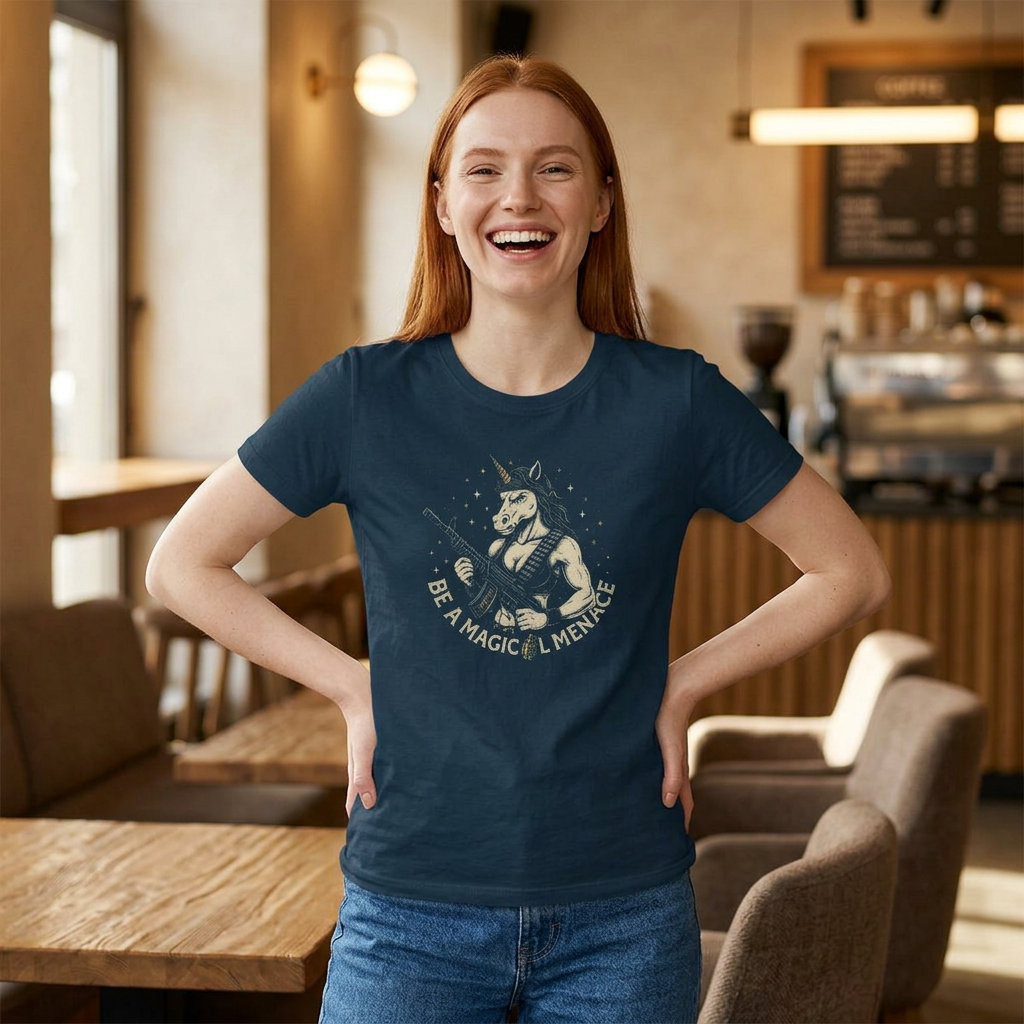 Amenaza mágica - Camiseta ajustada para mujer