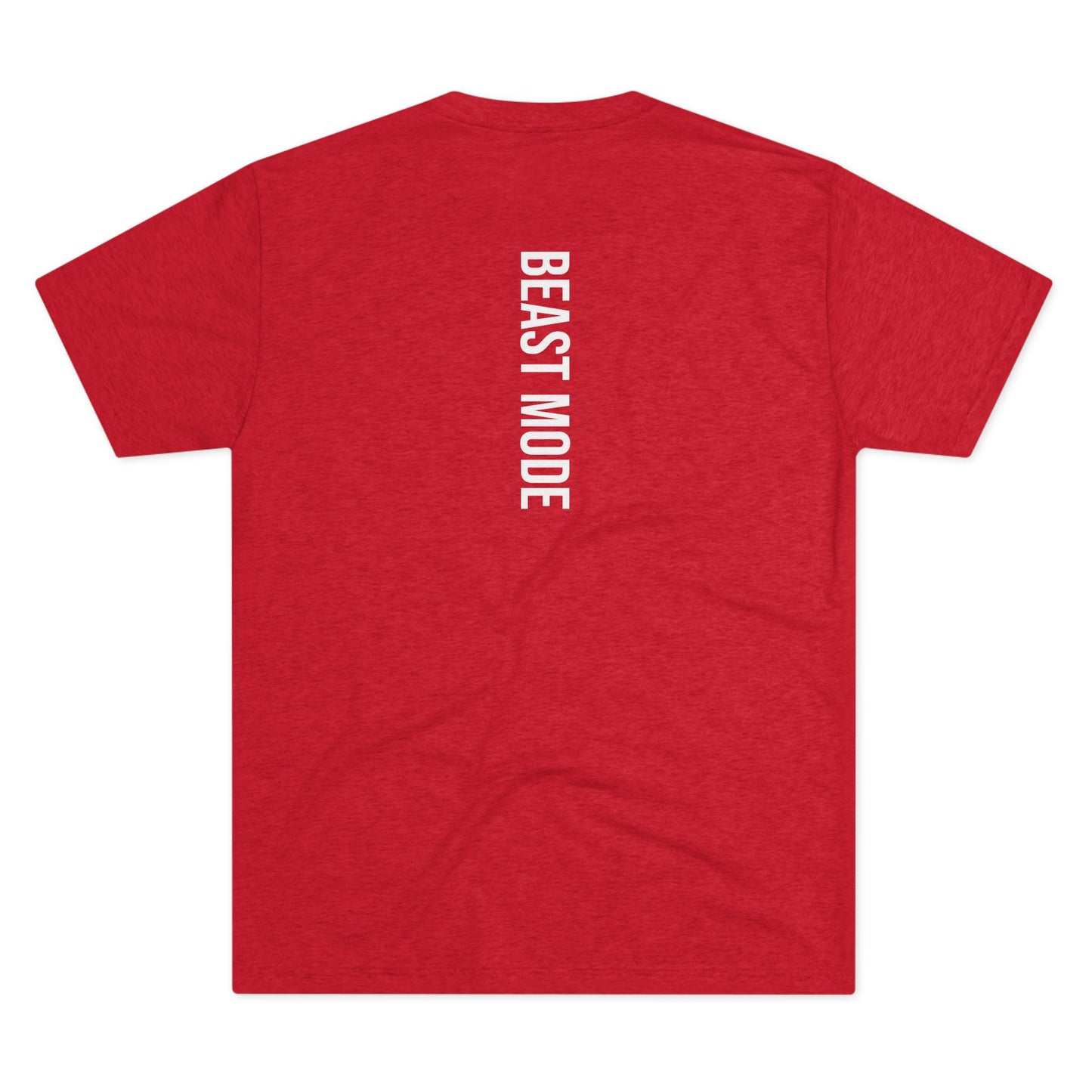 Serie Beast Mode - Entrena a toda velocidad - Camiseta unisex de mezcla triple