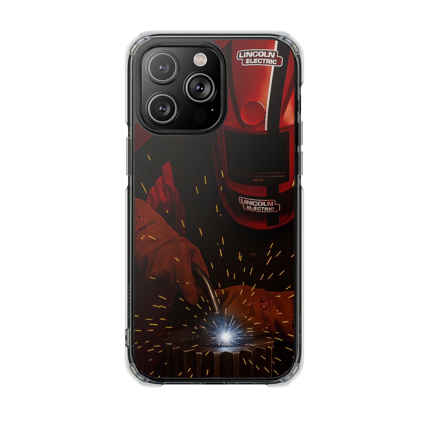 Lincoln Welder - Magnetic Clear Impact iPhone Cases