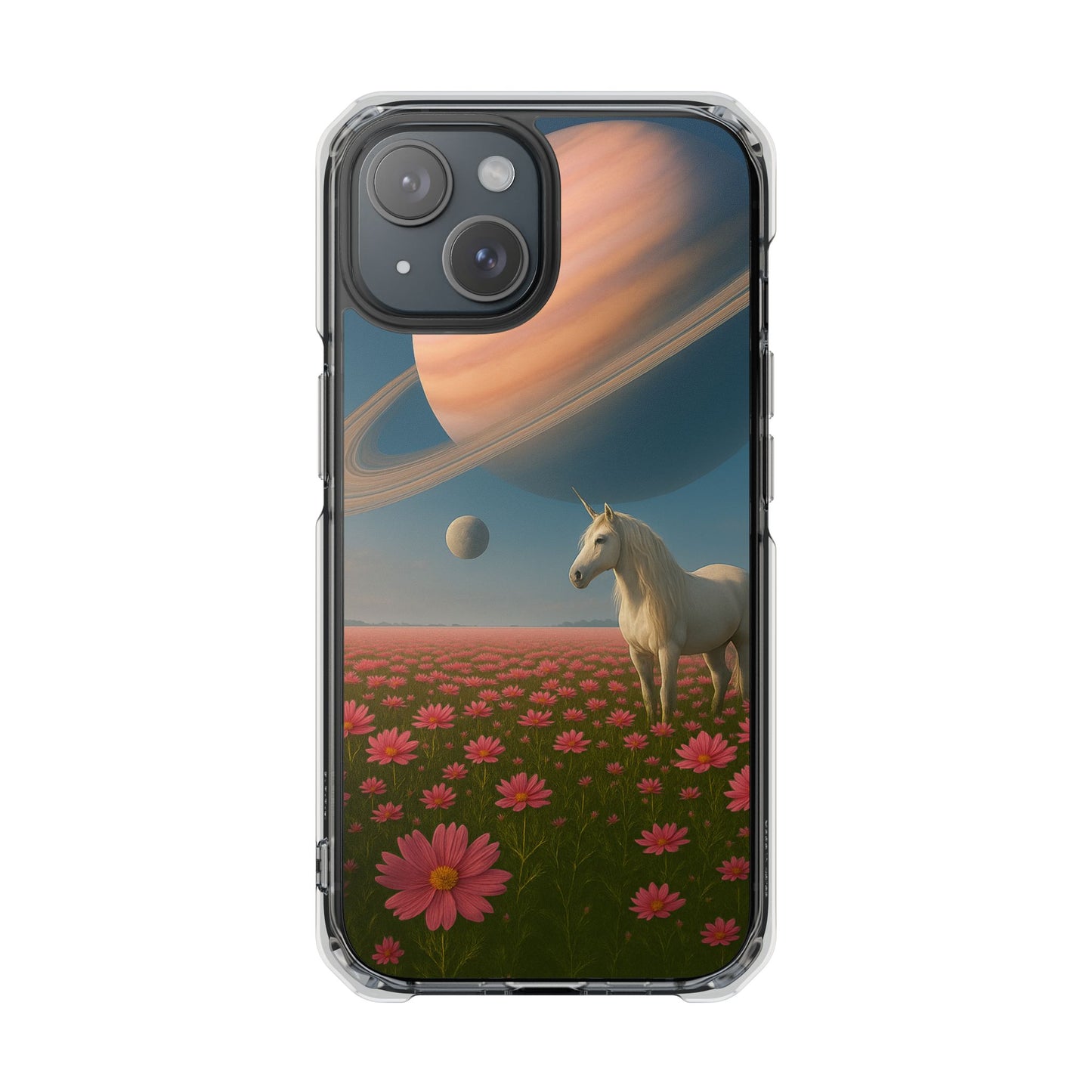 Cosmic Unicorn Dreamscape - Magnetic Clear Impact iPhone Cases
