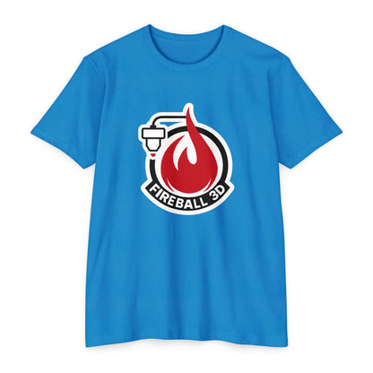 Feuerball 3D - Umrissen - Unisex T-Shirt