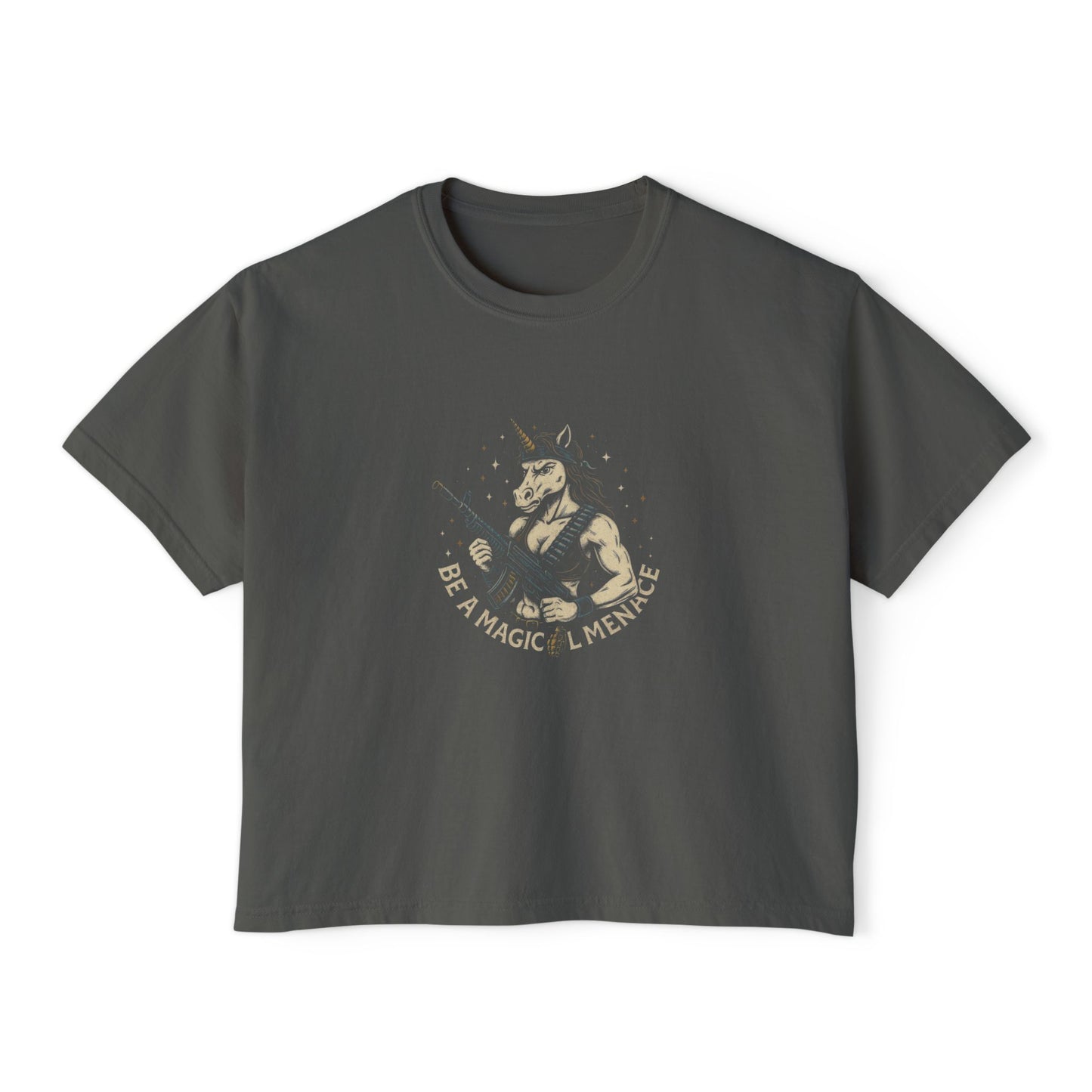 Sé una amenaza mágica - Camiseta cuadrada para mujer