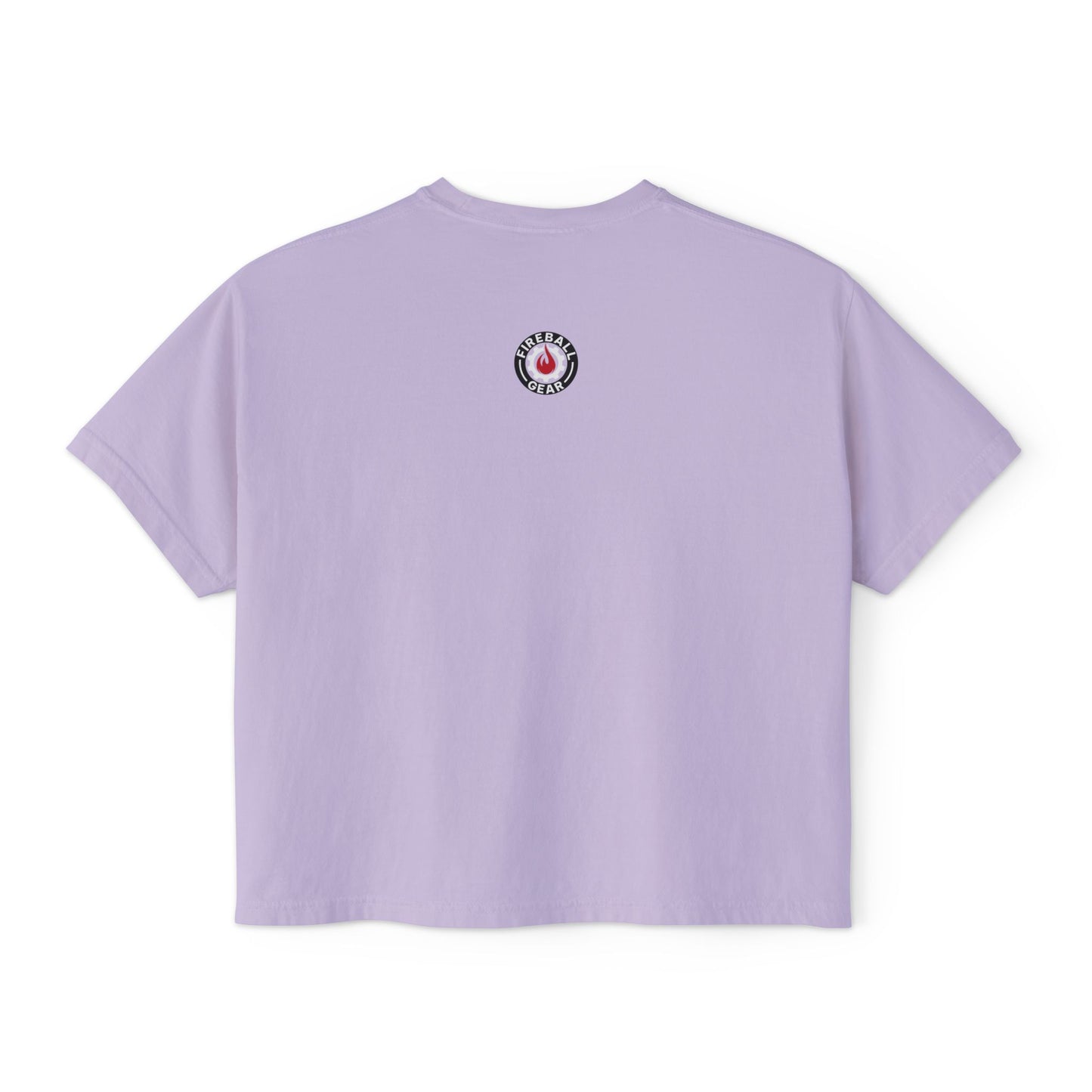 Camiseta cuadrada para mujer con el logotipo 3D de Fireball