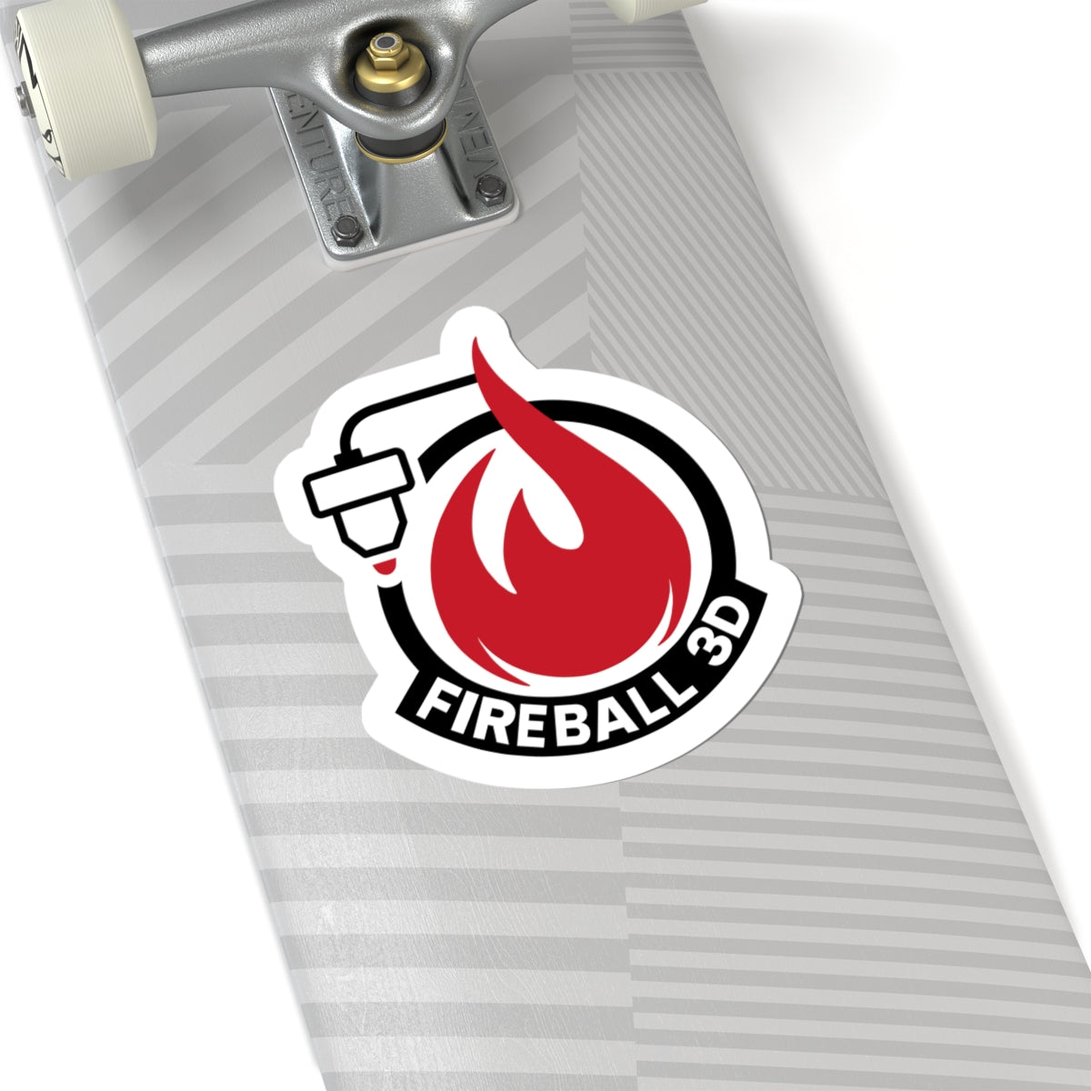Fireball 3D - Logo Sticker