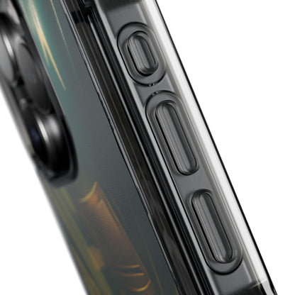 Miller Welder - Fundas magnéticas transparentes resistentes a impactos para iPhone