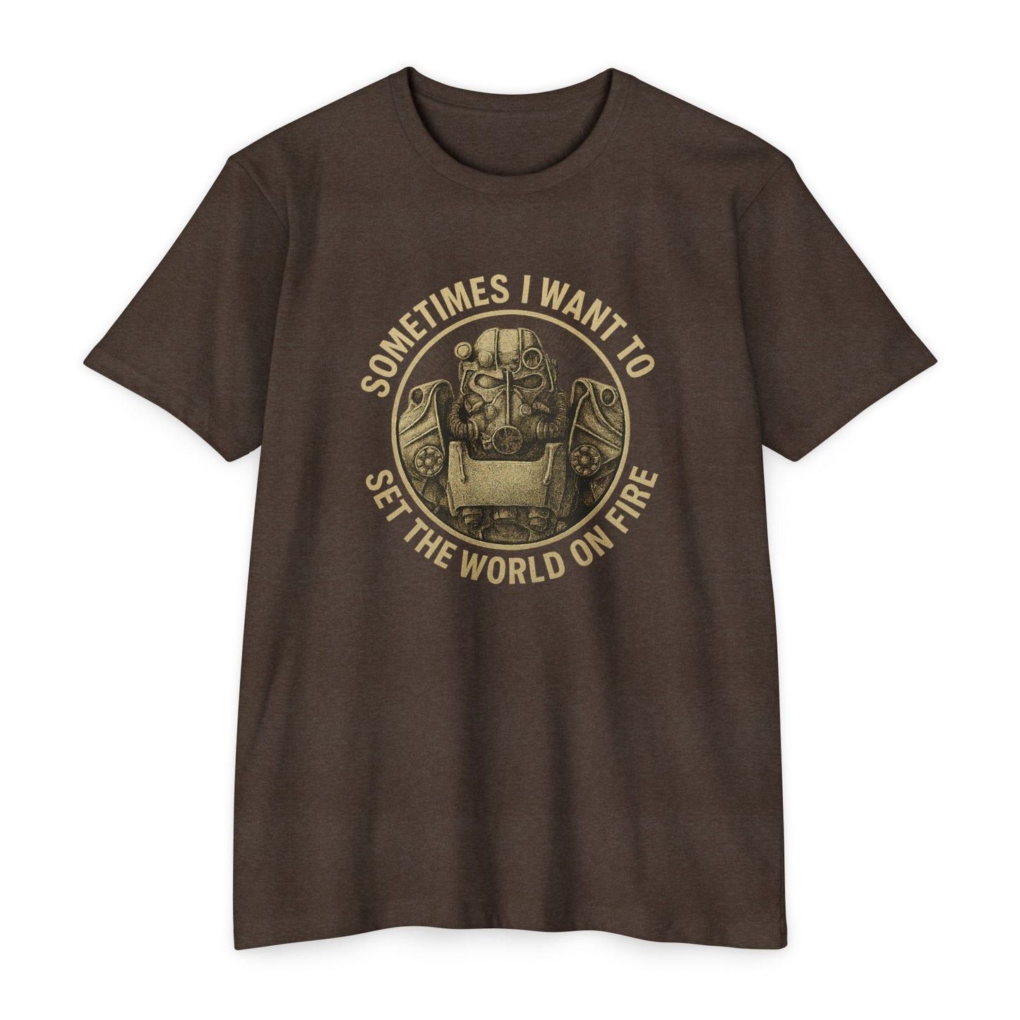 Fallout - Manchmal möchte ich die Welt in Brand setzen - Unisex T-Shirt