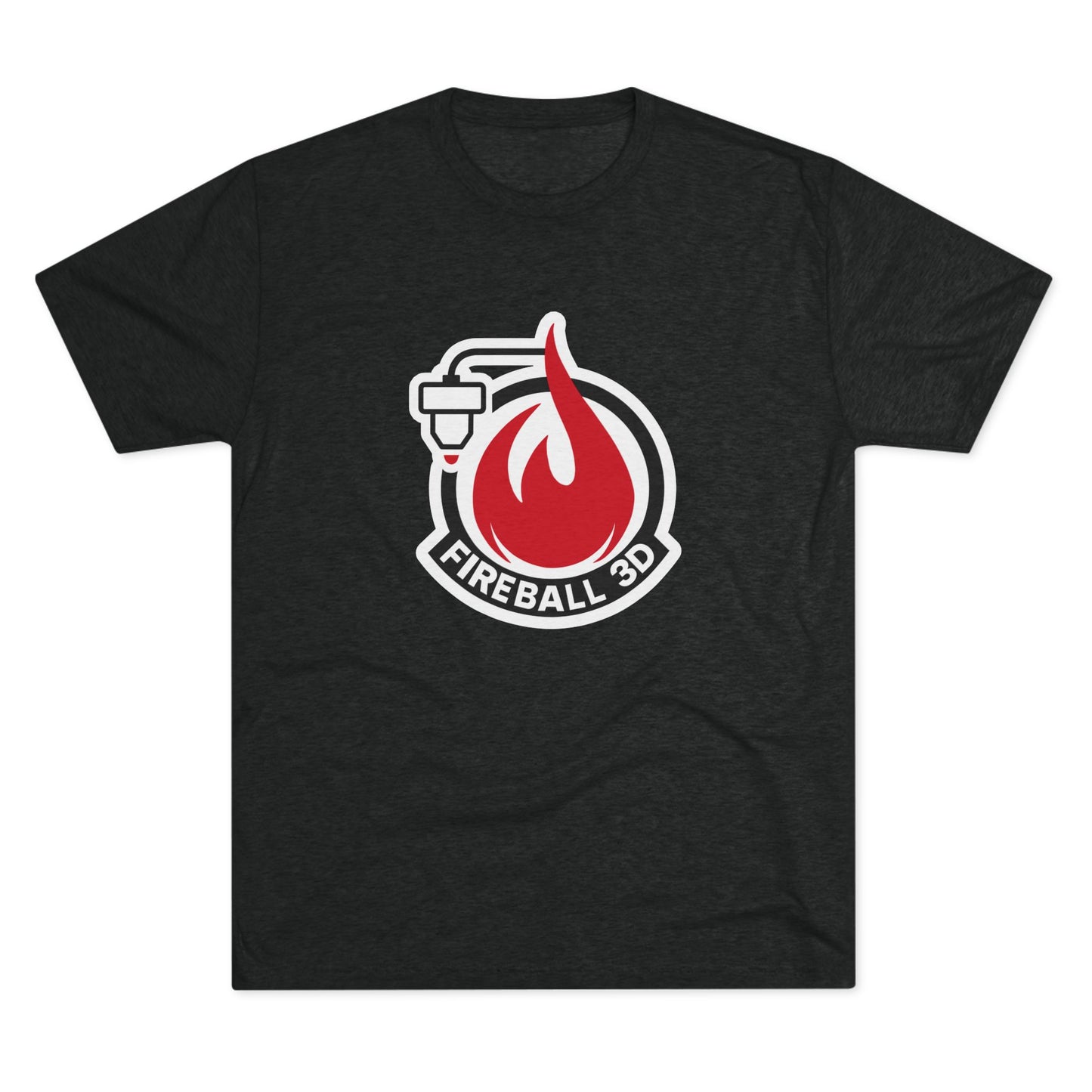 Fireball 3D - Brand Logo - Triblend T-shirt
