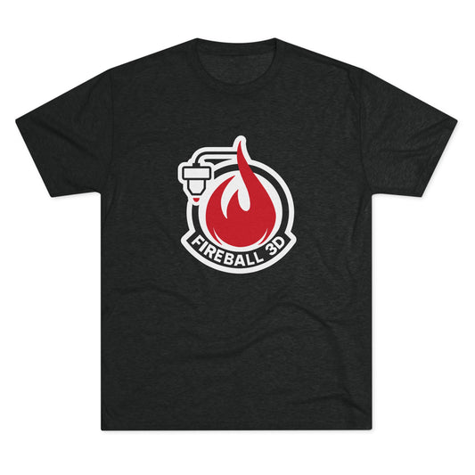 Fireball 3D - Brand Logo - Triblend T-shirt